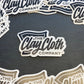 The Clay Cloth Company Vehicle Cleaning Black on White The Clay Cloth Company Stickers