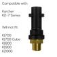 The Clay Cloth Company Vehicle Cleaning Karcher K2-K7 Snow Foam Pressure Washer Adapter 1/4in