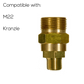 The Clay Cloth Company Vehicle Cleaning M22/Kranzle Snow Foam Pressure Washer Adapter 1/4in