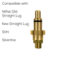 The Clay Cloth Company Vehicle Cleaning Nilfisk Old Straight Lug Snow Foam Pressure Washer Adapter 1/4in