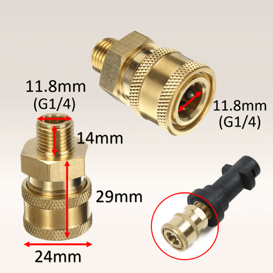 The Clay Cloth Company Vehicle Cleaning Quick Release Connector Fitting 1/4in Female